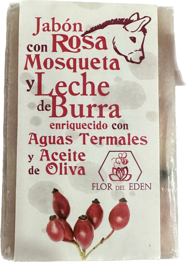 Jabón con Rosa Mosqueta y Leche de Burra